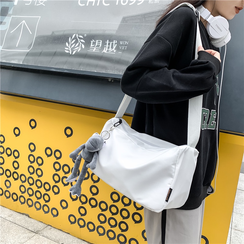 Túi Đeo Chéo Nylon Sức Chứa Lớn Thời Trang Nhật Hàn Cho Nam