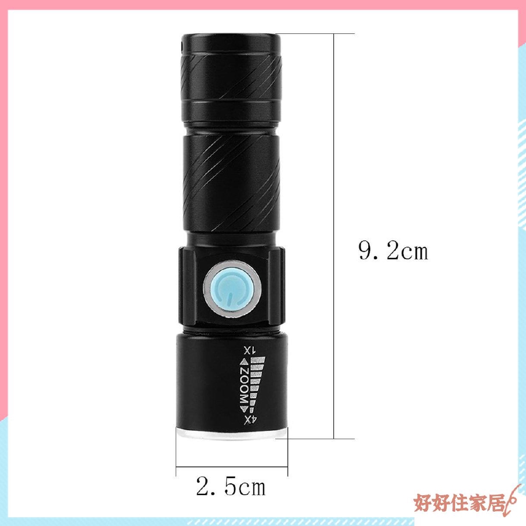 Đèn pin led chống thấm nước có cổng sạc usb tiện lợi chất lượng cao