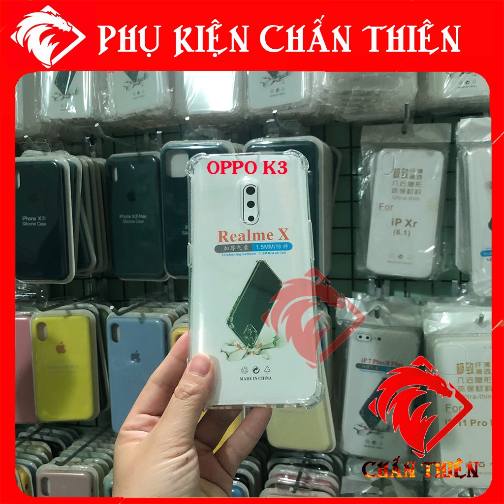 [Loại Xịn] Ốp lưng Oppo K3 / Realme X Chống sốc Trong suốt