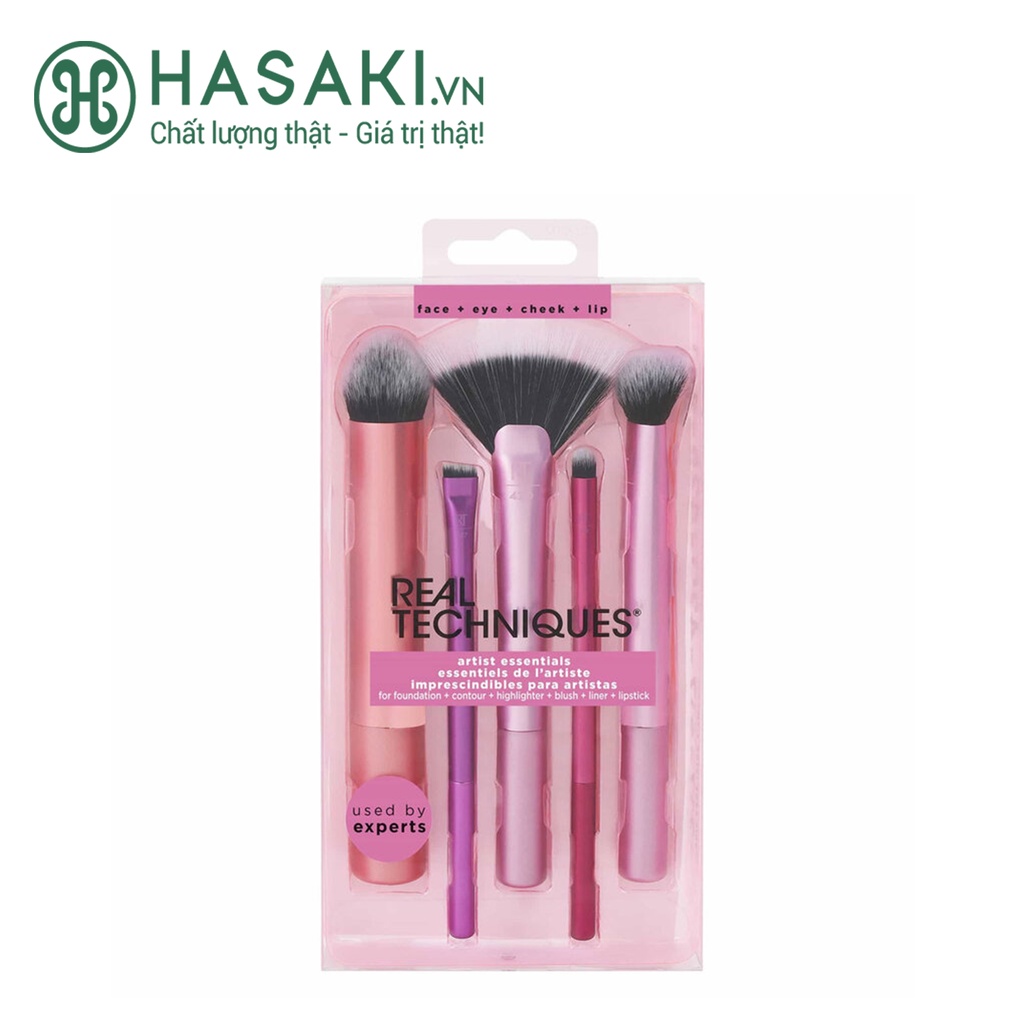 Bộ Cọ Trang Điểm Real Techniques Artist Essentials 5 Cây