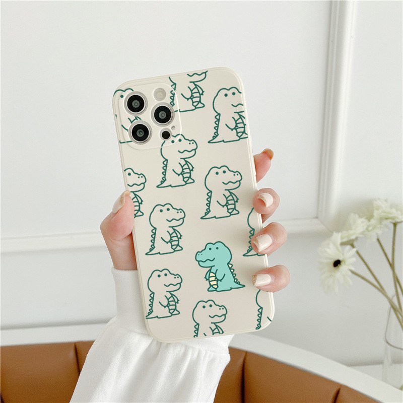 Ốp lưng BVC cạnh vuông giả 14 khủng long 5 6 5s/6/6plus/6s/6splus/7/7plus/8/8plus/x/xr/xs/11/12/pro/promax/13/14Promax