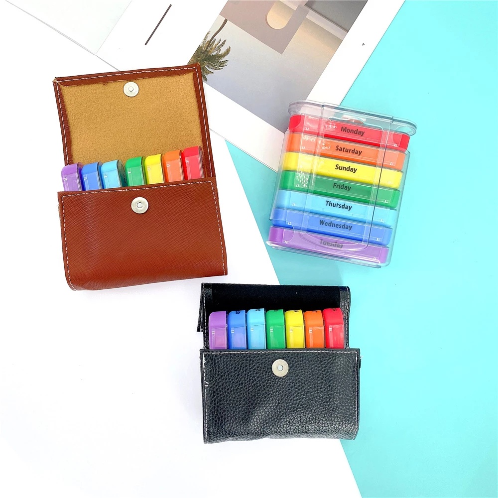 Hộp Đựng Thuốc 7 Ngày/ 4 Ngày Bằng Nhựa Nhiều Màu Sắc