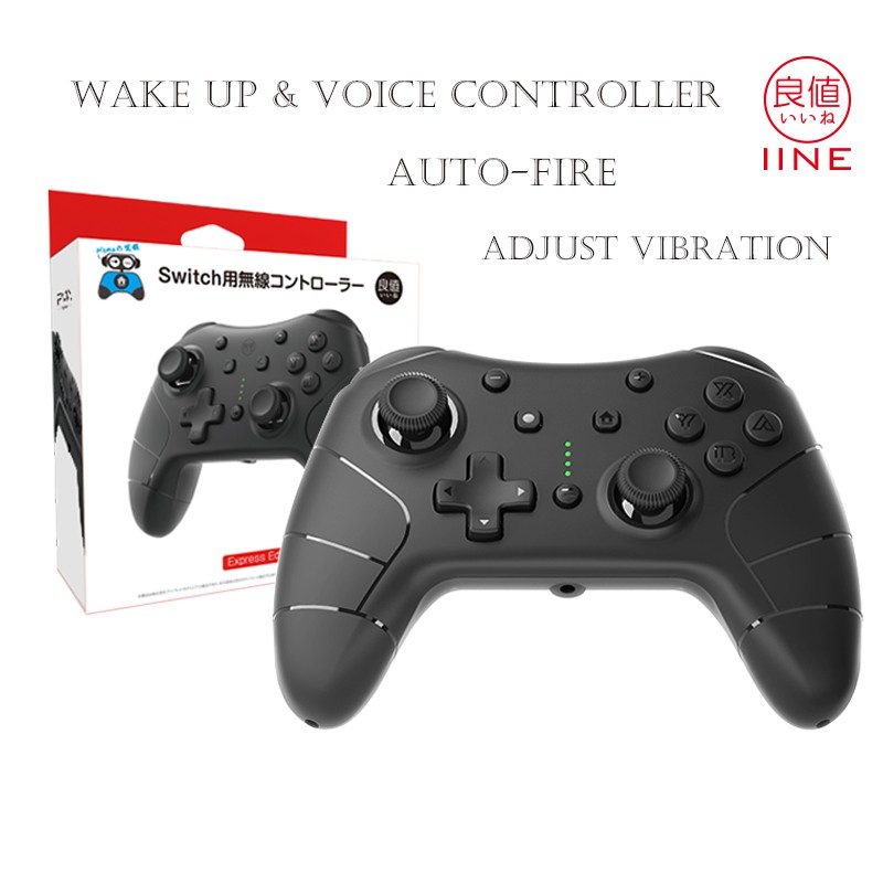 IINE Nintendo Switch Wake-Up & Voice Pro Controller With Headphone Spot