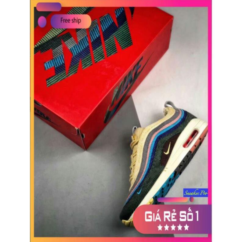 Giày thể thao sneaker  AIR MAX 97 Sean Wotherspoon bảy màu da lộn siêu đẹp cho cả nam và nữ siêu đẹp , JD1