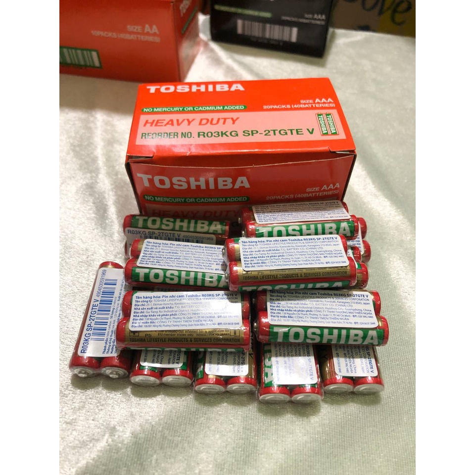 Pin toshiba AAA vỉ 2 viên