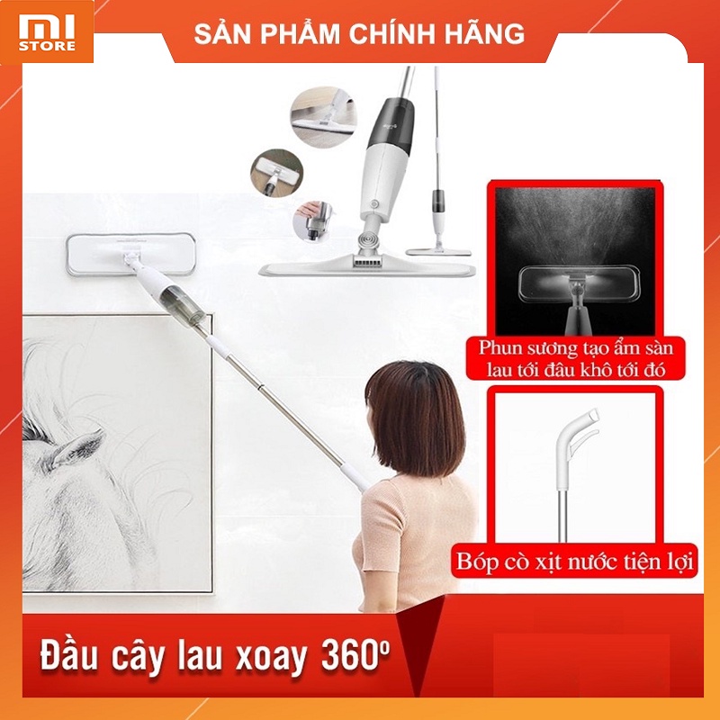 Cây lau nhà thông minh Xiaomi Deerma 2 trong 1 (Xịt nước &amp; Lau)