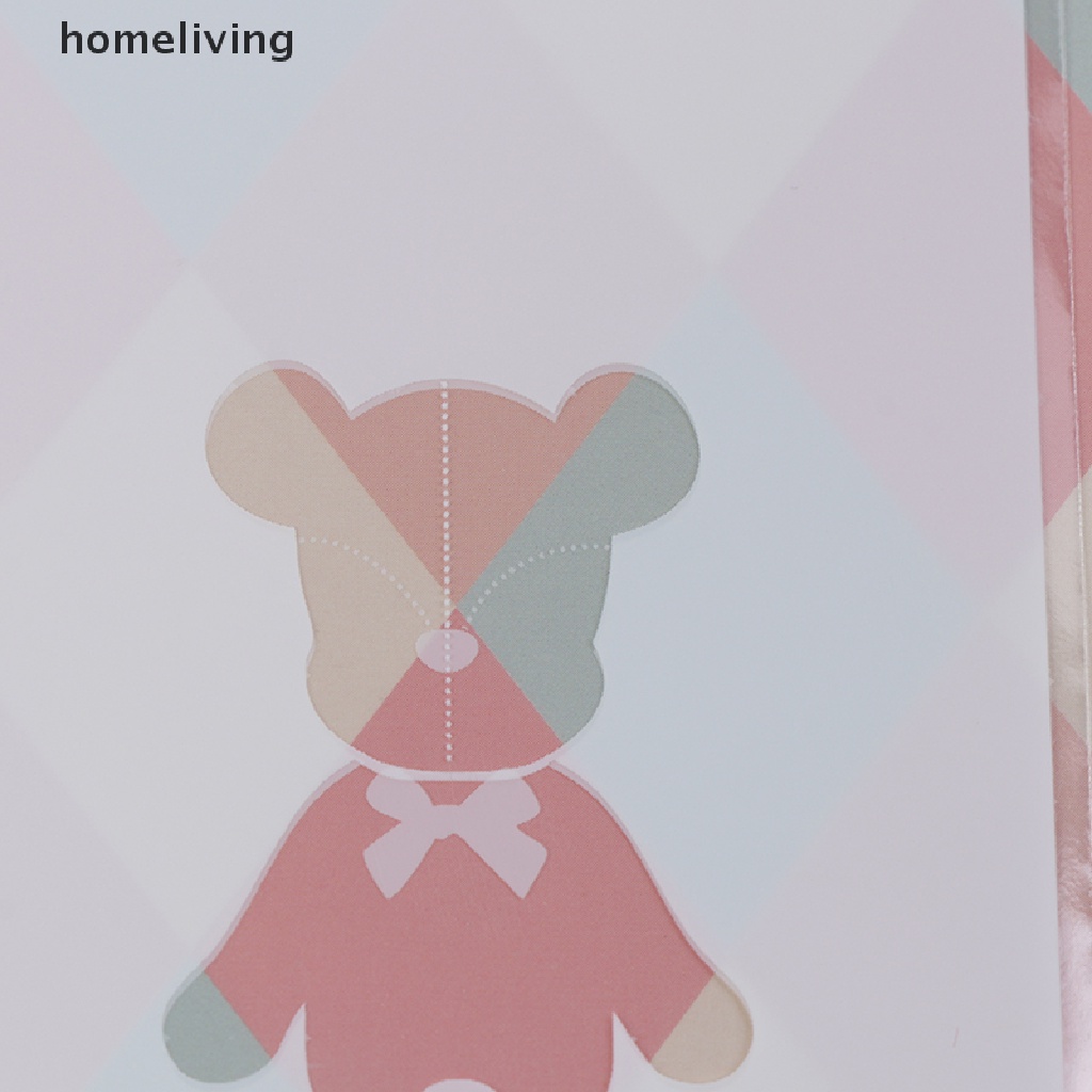 Set 100 Túi Đựng Bánh Kẹo Tự Dính Hình Gấu Dễ Thương