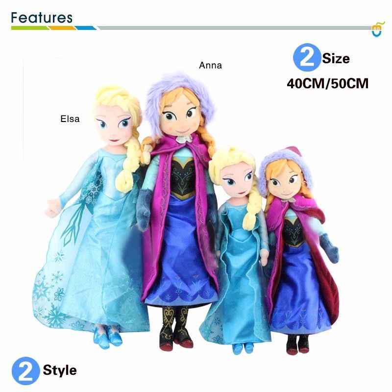 Disney Búp Bê Công Chúa Anna &amp; Elsa Nhồi Bông 84224207