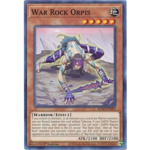 Thẻ bài Yugioh - TCG - War Rock Orpis / BLVO-EN095'