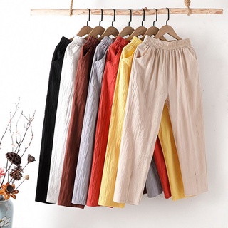 QUẦN ĐŨI NỮ CẠP CHUN, QUẦN BAGGY ĐŨI LƯNG THUN CHẤT ĐŨI NHẸ MÁT