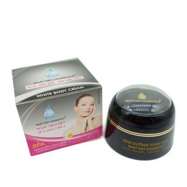 Kem dưỡng trắng da toàn thân Ngọc trai đen - Sữa ong chúa Nhật Việt (100g