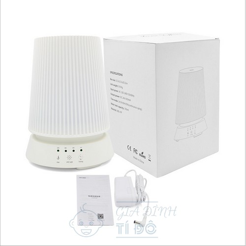 Máy Xông Tinh Dầu Sóng Siêu Âm Cao Cấp Thế Hệ Mới Dung Tích 350ml Có Đèn Led Đổi Màu Kiểu Dáng Đèn Ngủ Sang Trọng