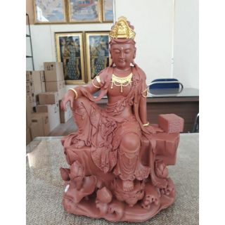 Tượng quan âm tự tại 37cm