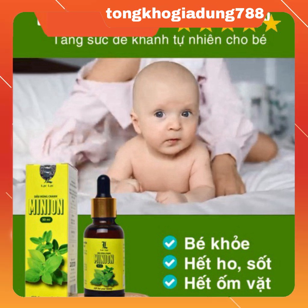 Tinh dâu húng chanh Minion 30ml tinh dầu húng chanh minion gold tặng kèm quà