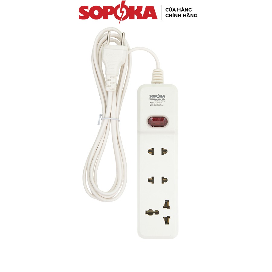 Ổ Cắm Điện Chịu Tải 2200W SOPOKA 3M2-6M2 Ổ Điện Công Tắc An Toàn