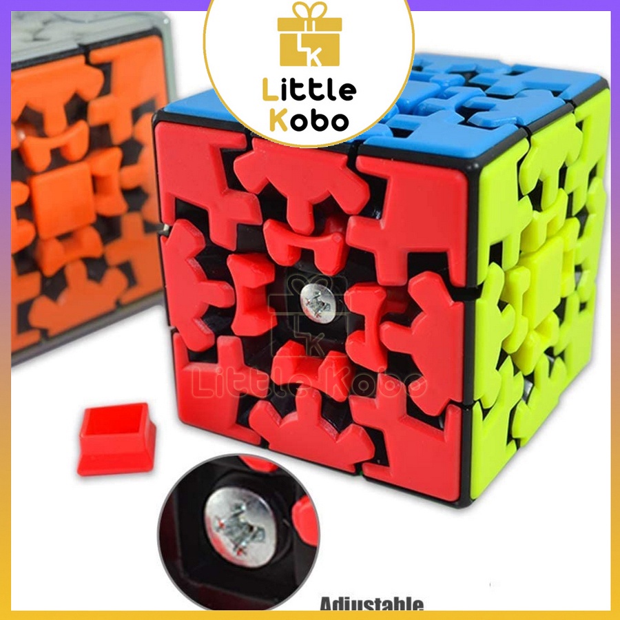 Rubik Biến Thể Gear Cube 3x3 Yumo Zhichen KungFu Rubic Stickerless Đồ Chơi Thông Minh