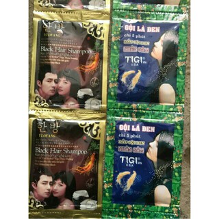 Gói Dầu Gội Nhuộm Đen Tóc