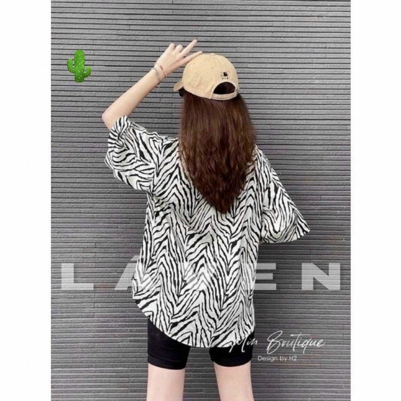 [GIÁ HỦY DIỆT] SIÊU PHẨM MẶC ĐƯỢC 2 KIỂU- SƠ MI VOAN SỌC HỞ VAI FROM CHUẨN PC12321