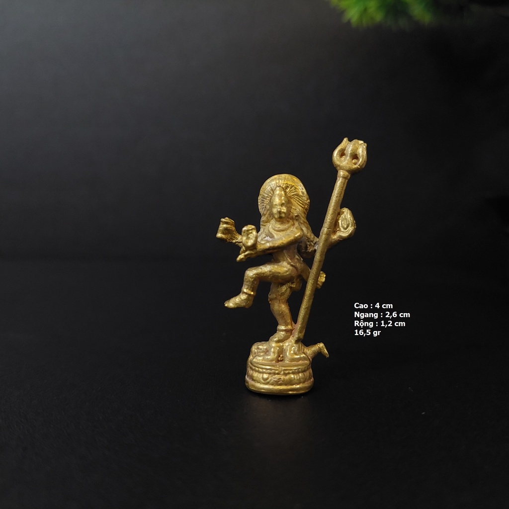 A85 - Tượng đồng thần Ấn độ Shiva ,Parvati nhỏ phong thuỷ An Kỳ