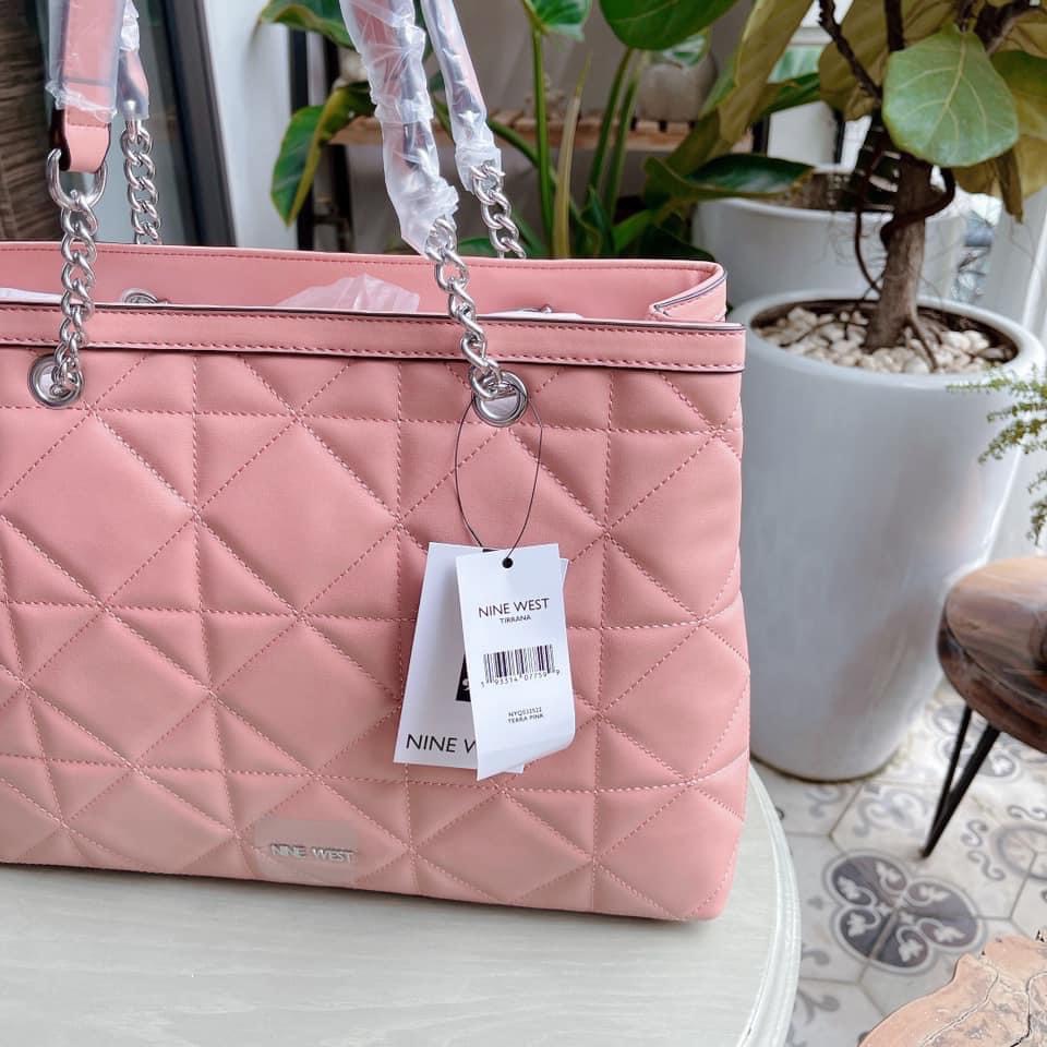Nine West - Túi Nine West Tirrana Satchel - màu hồng đất