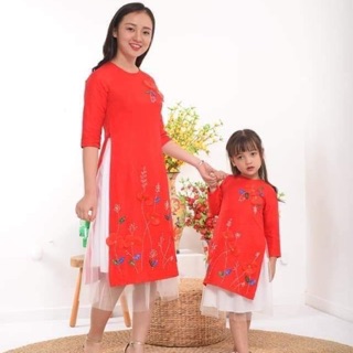 Áo cách tân mẹ con siêu xinh