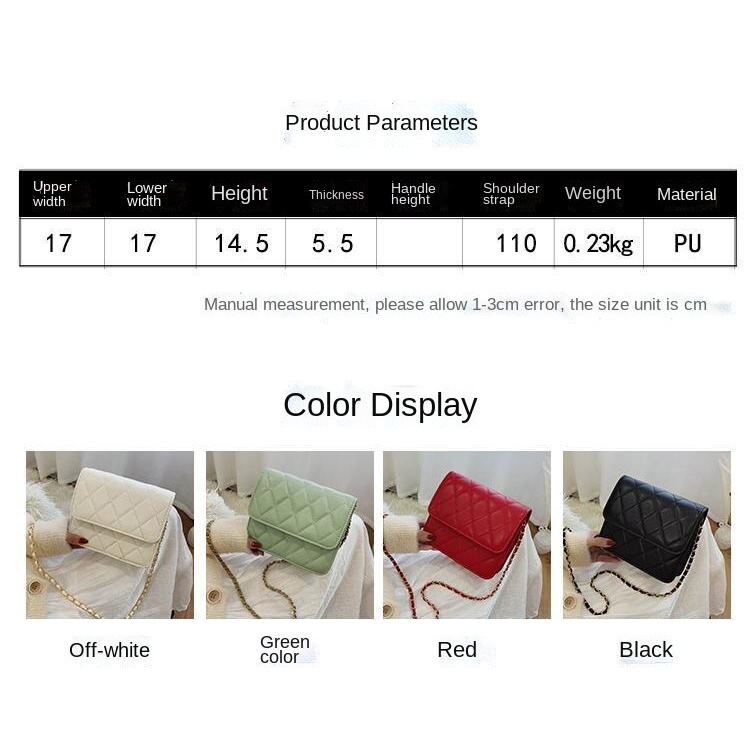 Túi đeo vai hình vuông mini chất lượng cao phong cách Pháp thời trang cho nữ