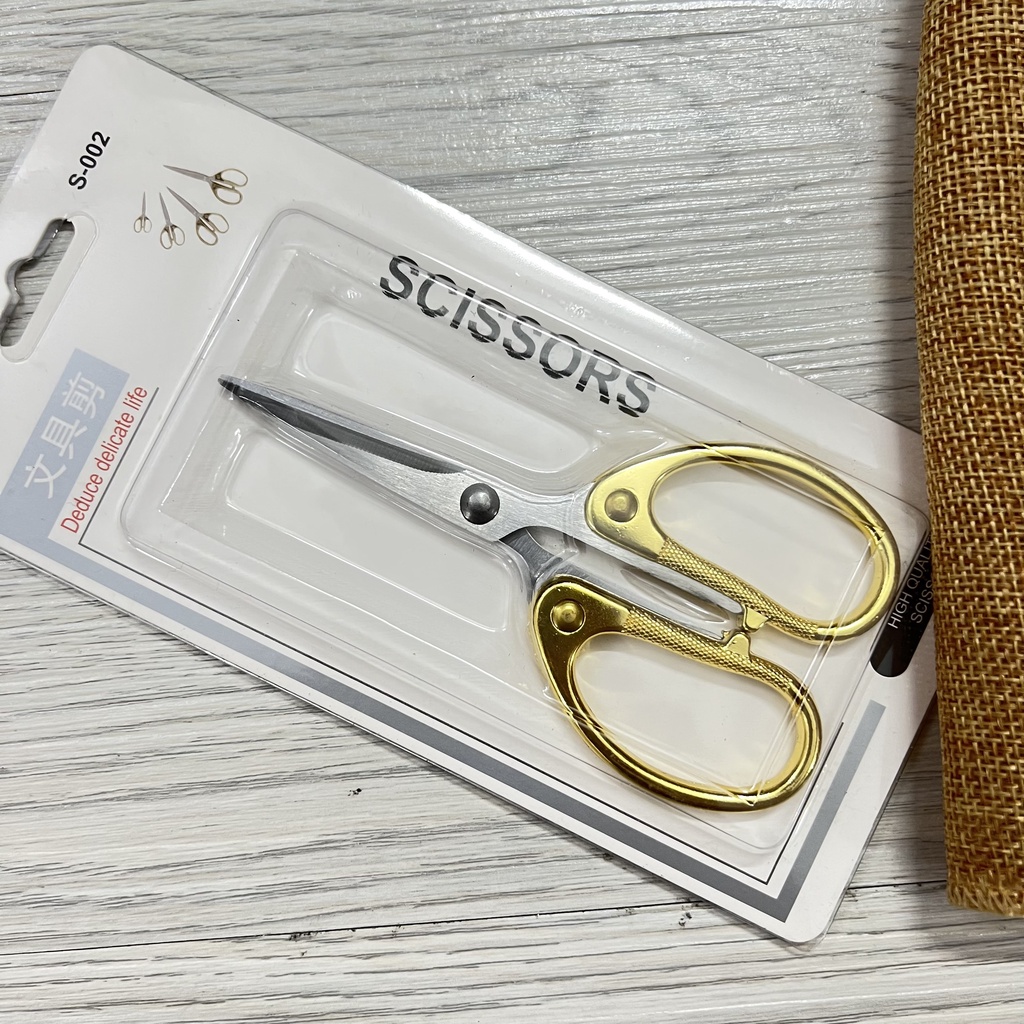 Kéo xịn vàng nhỏ gọn xinh xắn - vô cùng sắc bén xịn xò - kéo nhọn cong chuyên cắt chỉ