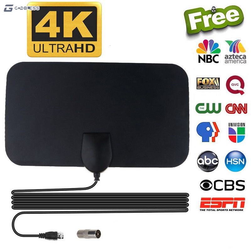 Ăng ten kỹ thuật số trong nhà 5000 dặm HDTV 1080P 4K 13ft DVB-T2/TV và phụ kiện