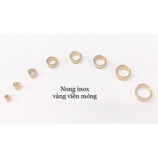 Nong inox vàng viền mỏng