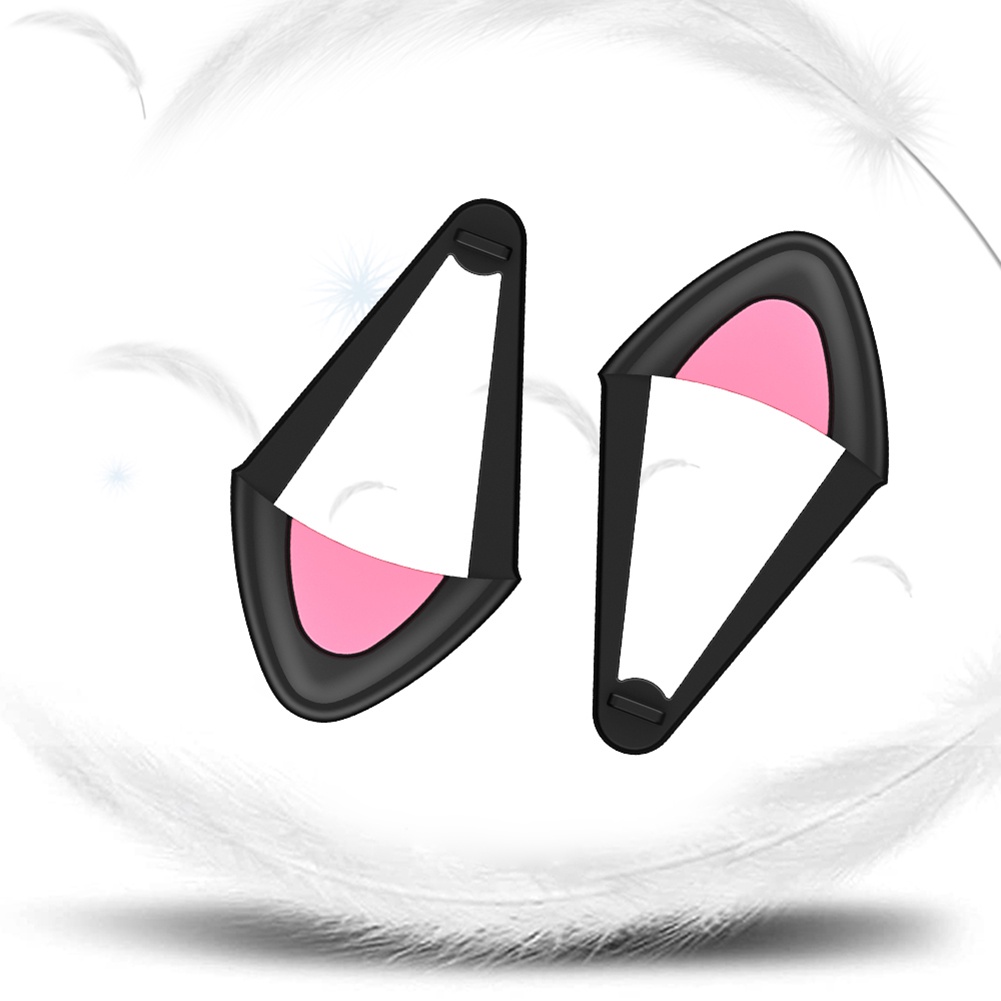 Hàng có sẵn Phụ kiện trang trí tai nghe bằng silicone nhẹ hình tai mèo