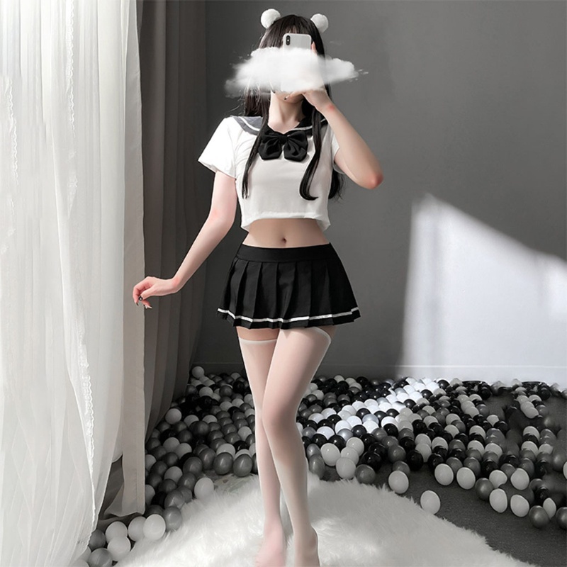Bộ Đồng Phục Học Sinh Hóa Trang Lolita Gợi Cảm Phong Cách Nhật Bản