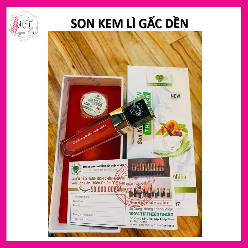 Son Kem Gấc Dền Mẹ Ken - Son Thiên Nhiên An Toàn Cho Bà Bầu, Kháng Nước, Nhiều Dưỡng, Lì Môi Bám Màu Tốt