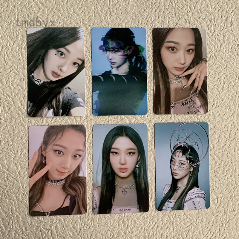 Tmdbyx Set 6 tấm thẻ ảnh lomo card nhóm nhạc Kpop Aespa