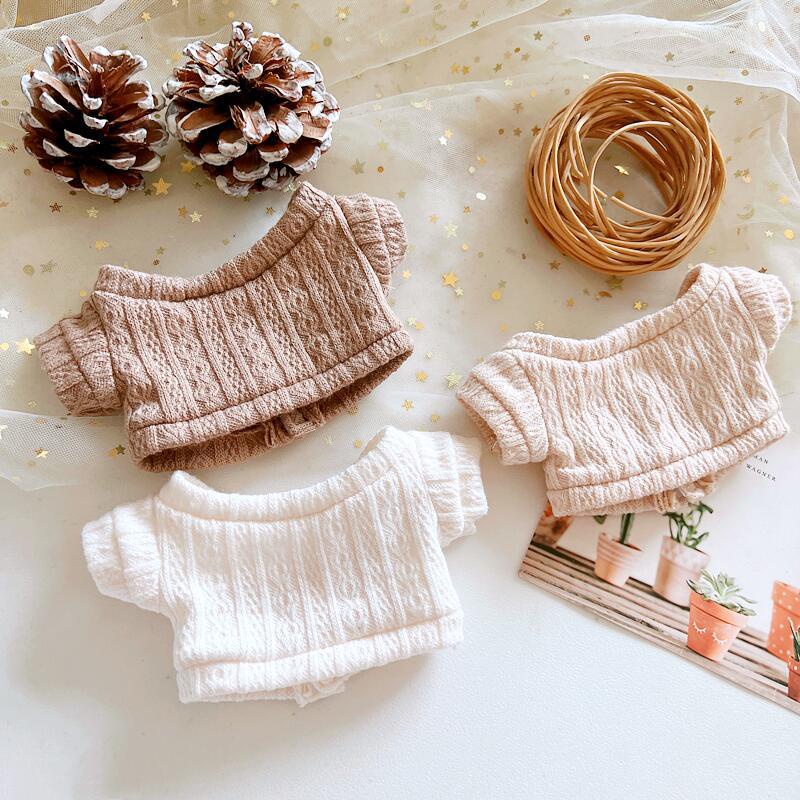 Búp Bê Nhồi Bông 20CM Hình Gấu Mặc Đầm Đồng Phục Lisa Jennie Twice Aespa DIY