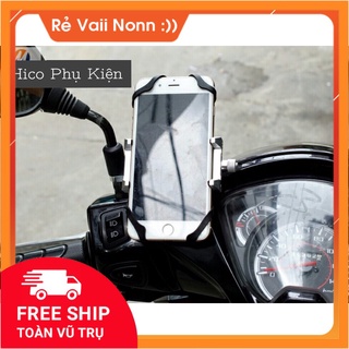 [Kẹp Xe Máy] Giá Kẹp Điện Thoại Xoay 4 Phía Trên Xe Máy Thiết Kế Độc Lạ