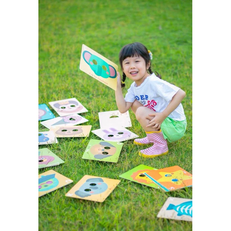 Bộ thẻ Flashcard 3 in 1 chơi được từ 0 đến 6 tuổi học tiếng Anh và Trung - My first cognitive card Mideer MD2065