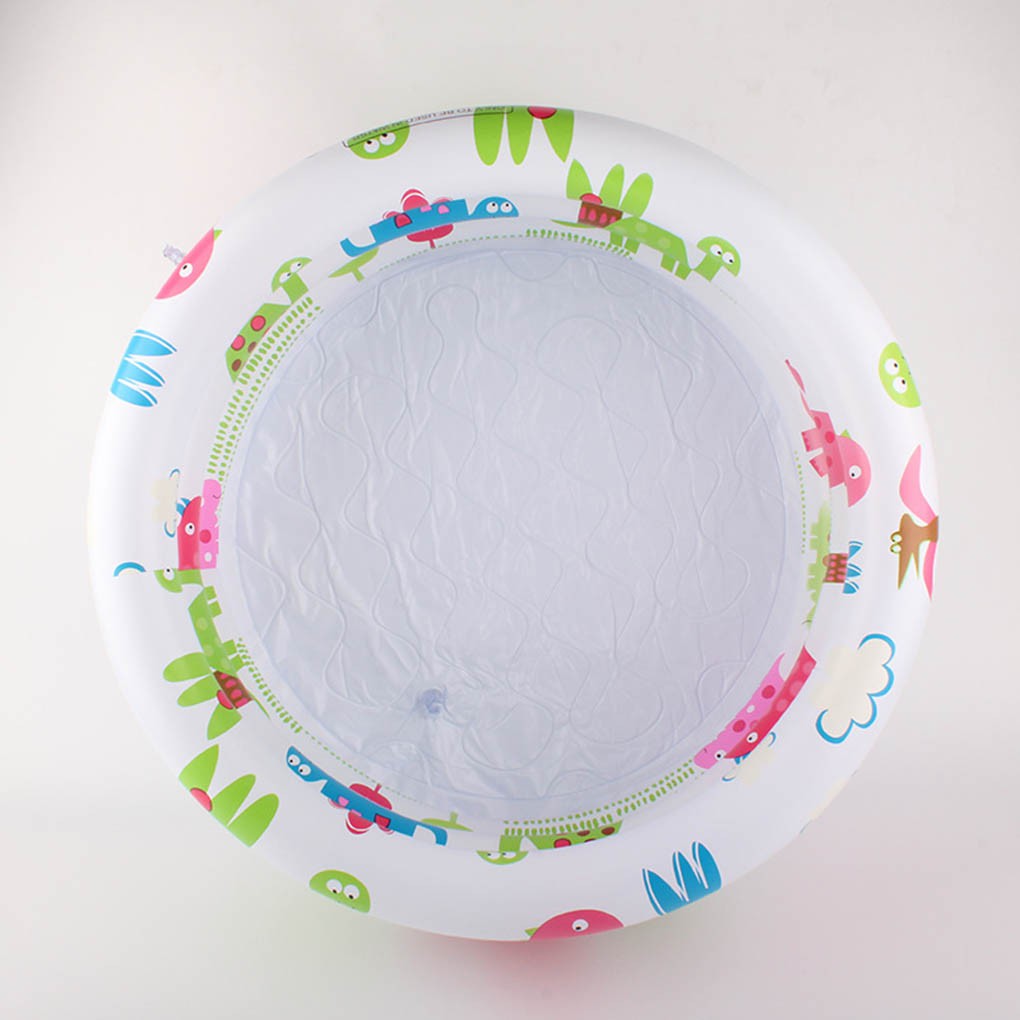 Children Swimming Pool Raft Beach Pool Inflatable Kids Printing Round 3 Rings PVC Raft Toy