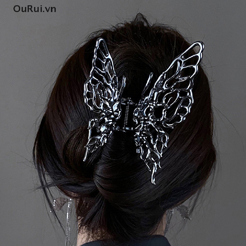 Kẹp Tóc Càng Cua Hình Bướm 3D Bằng Hợp Kim Thời Trang Cho Nữ