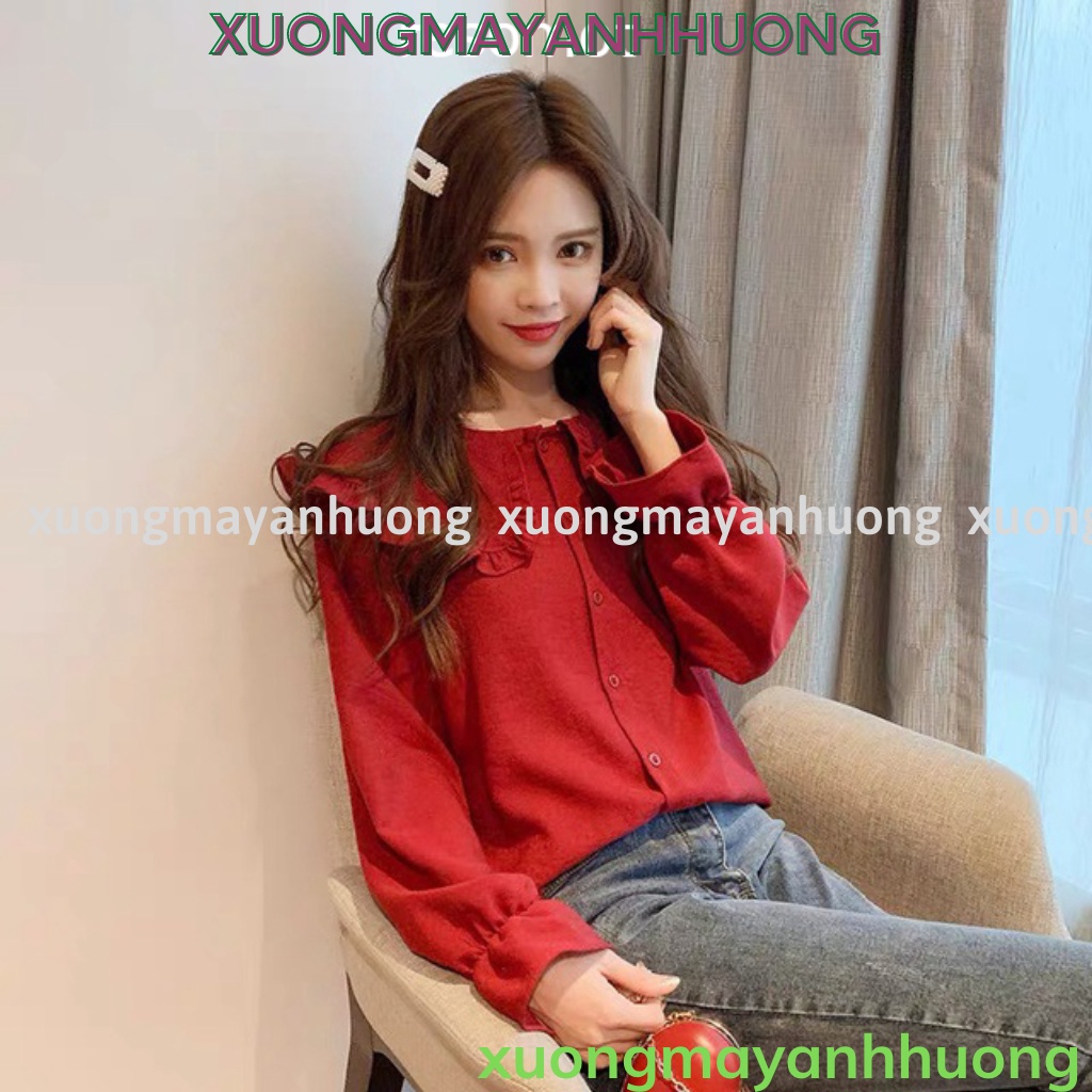 {ao_babydoll} Áo sơ mi nữ cổ bèo loại 1