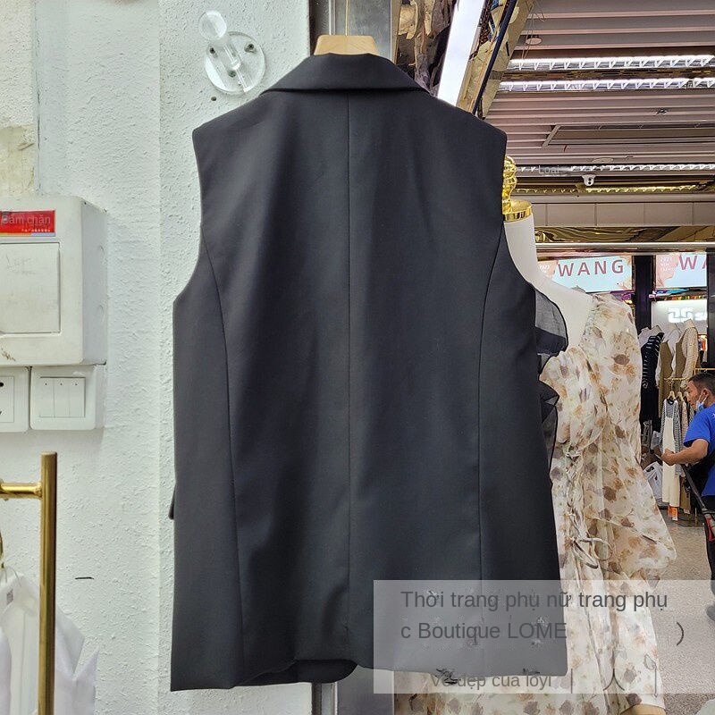 Áo Khoác Không Tay Dáng Rộng Viền Ren Nhún Bèo Thời Trang Mùa Xuân Hàng Mới 2022 Dành Cho Bạn Nữ | BigBuy360 - bigbuy360.vn