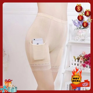Quần mặc váy có túi cotton Thái Lan