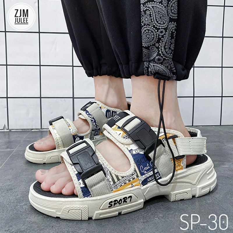 Sandal nam SP30 đế dày 5cm - dép quai hậu HOT trend