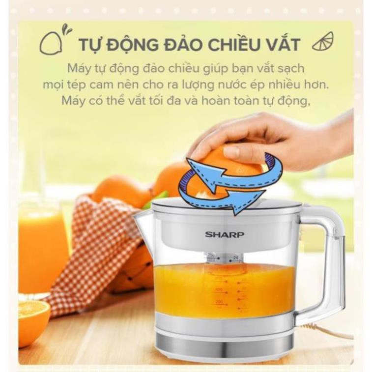 Máy Vắt Cam Sharp EJ-J407-BK Công suất 40W Dung tích 0.75 lít- Bảo hành 12 tháng Chính hãng
