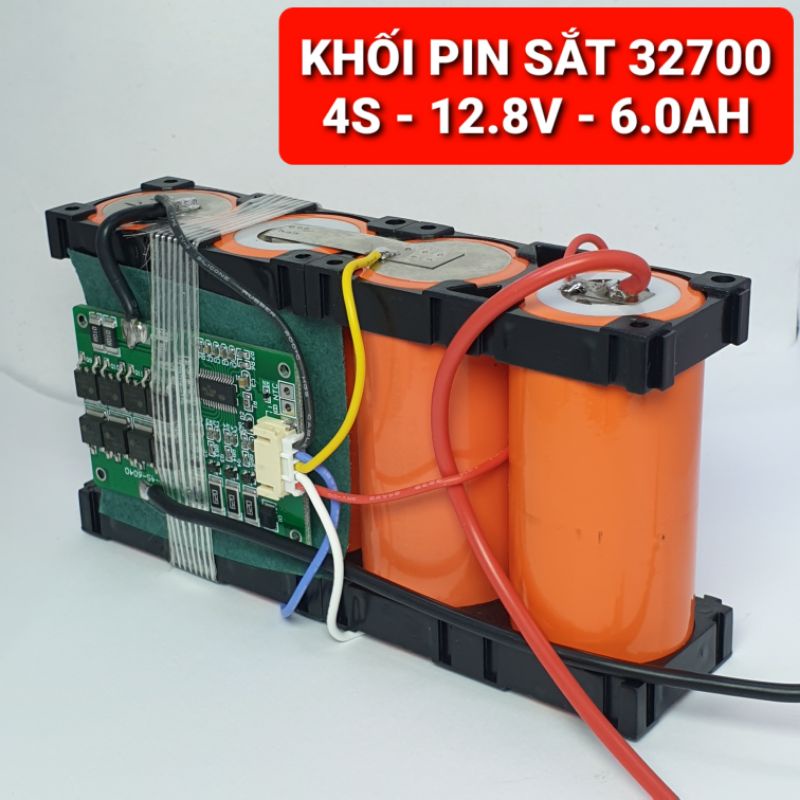 Achun.vn - KHỐI PIN 32700 4S- 12.8V/14.4V - MẠCH XẢ 20A