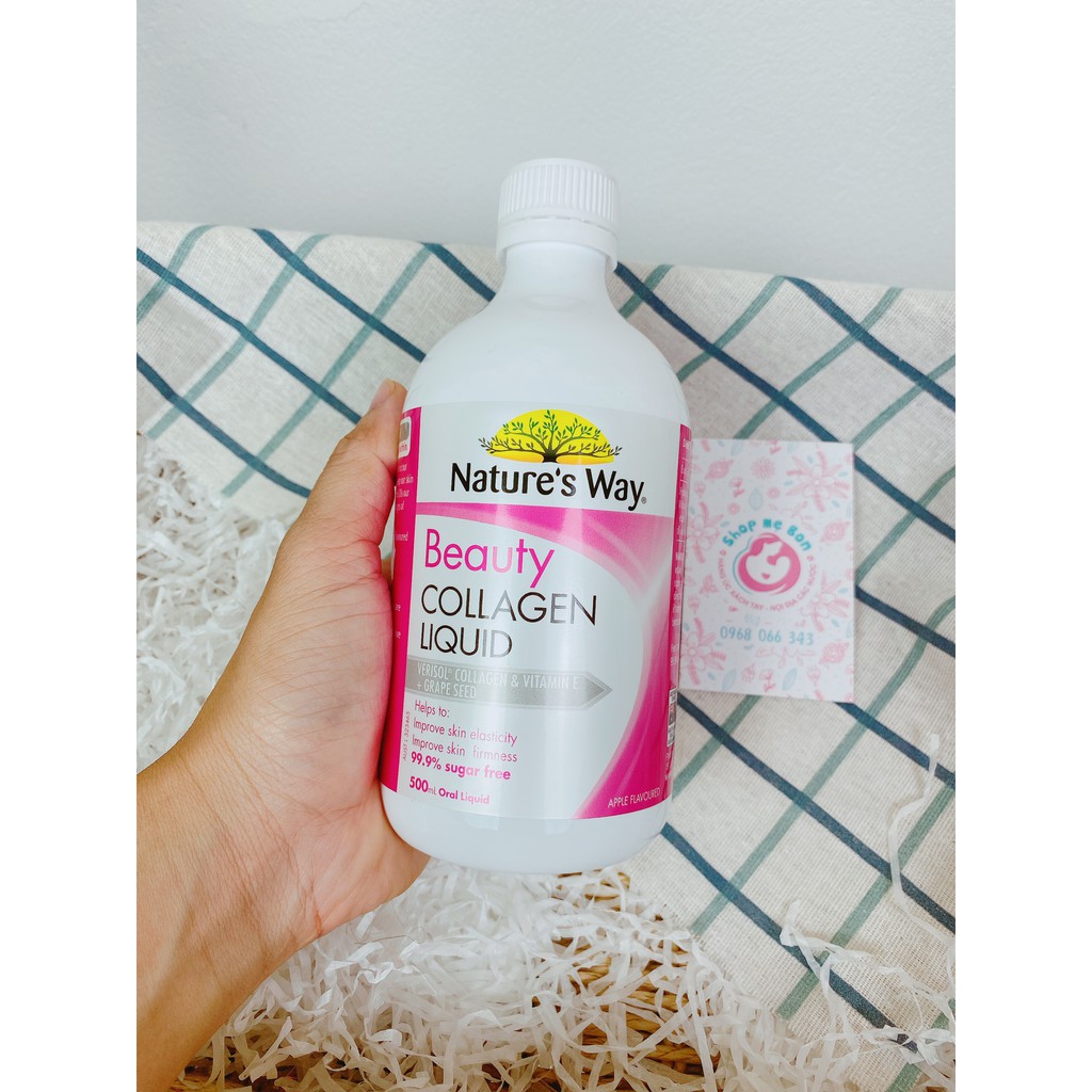 [CHĨNH HÃNG] Collagen nước Nature's Way Beauty Collagen Liquid 500ml - Xuất xứ Úc