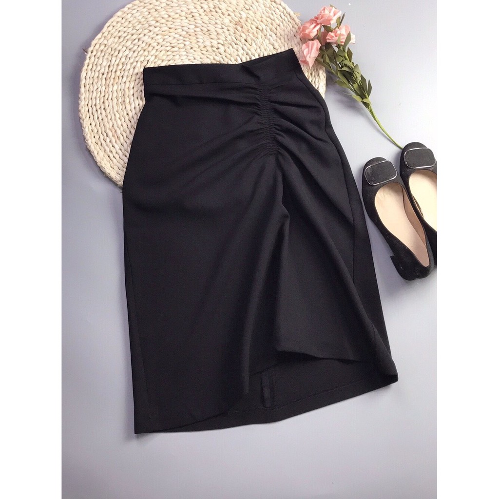 Chân váy dúm bên