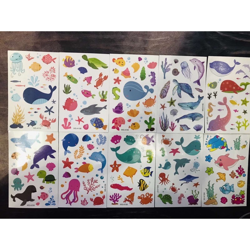 Hình xăm dán hoạt hình cho bé