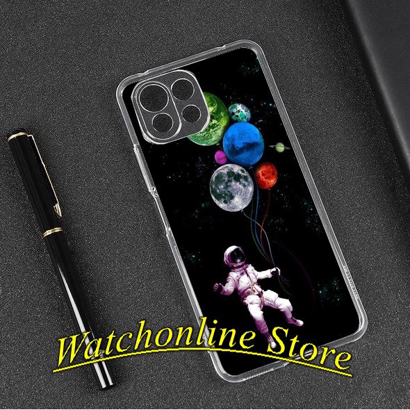 Ốp lưng silicon Xiaomi Mi 11 lite / Redmi Note 10 / Redmi Note 10 pro / K40 k40 pro Poco F3 in hình vũ trụ