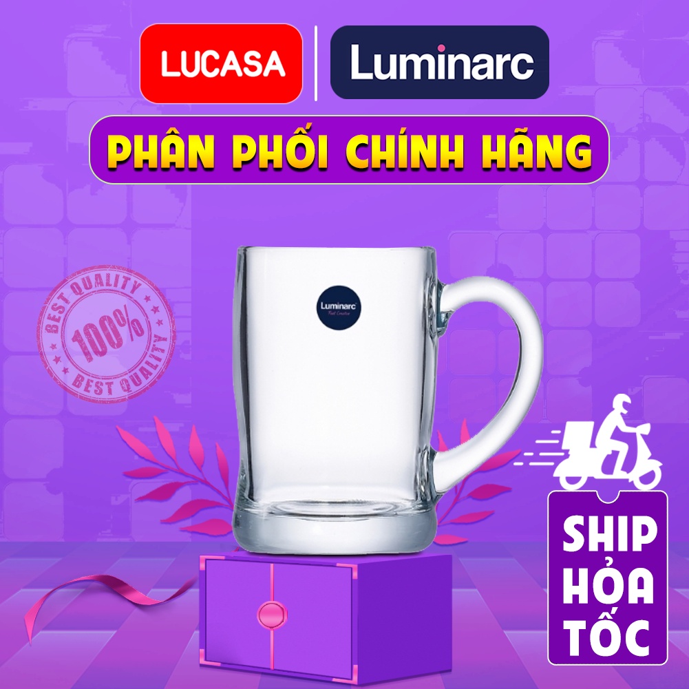 Bộ 6 Ly Bia Thủy Tinh Luminarc Benidorm 450ml - LUBEG2616 | Phân Phối Chính Hãng