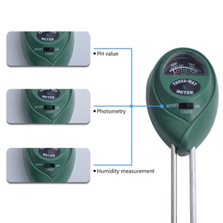 Máy đo, dụng cụ đo độ PH đất 3 trong 1 (PH, Độ ẩm, Ánh sáng)